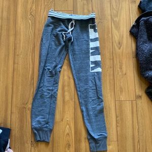 Gray pink Victoria’s Secret sweatpants size extra small